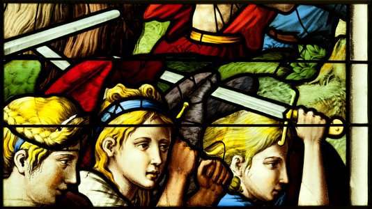 Saint-Chapelle de Vincennes - Baie 0 - Anges exterminateurs (bgw17 0411)
