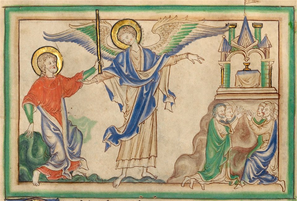 Saint John Takes the Rod to Measure the Temple - Google Art Project - crop