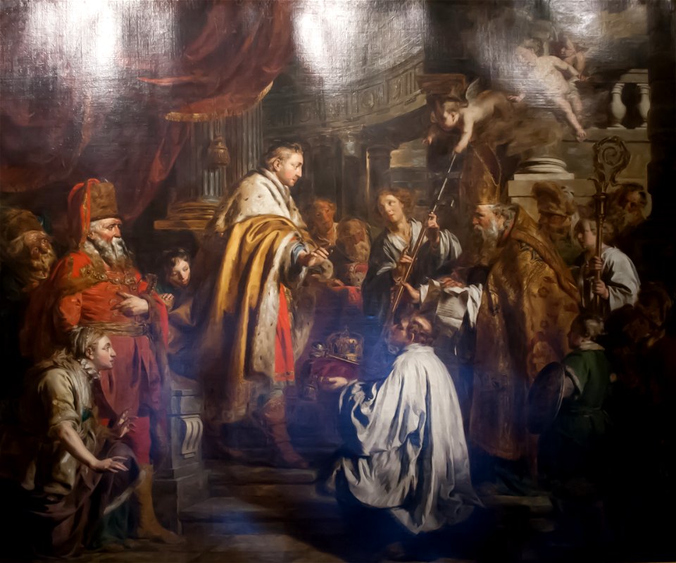 Saint Stephen receives the Pope's envoys