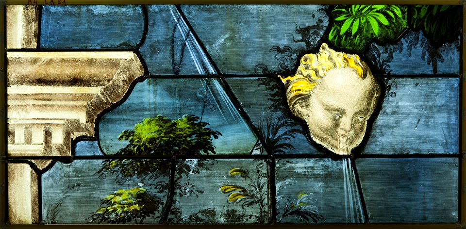 Saint-Chapelle de Vincennes - Baie 4 - Vent soufflant (bgw17 0523)