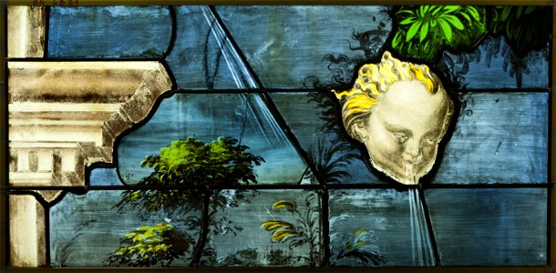 Saint-Chapelle de Vincennes - Baie 4 - Vent soufflant (bgw17 0523)