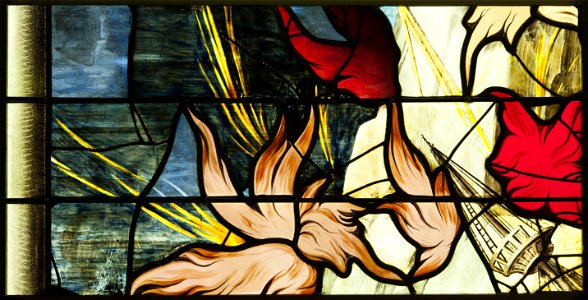 Saint-Chapelle de Vincennes - Baie 2 - Flammes (bgw17 0479)
