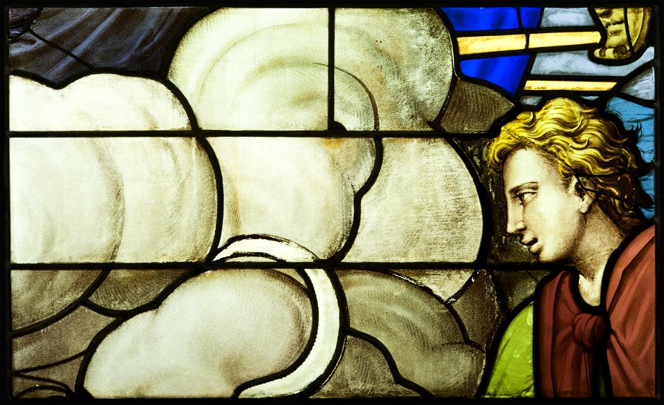 Saint-Chapelle de Vincennes - Baie 6 - Ange tenant une faucille (bgw17 0707)