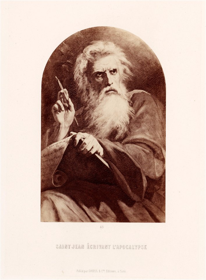 Saint Jean écrivant l'apocalypse, objectnr FA 1353