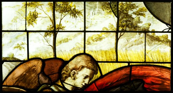 Saint-Chapelle de Vincennes - Baie 6 - Ange moissonnant (bgw17 0715)