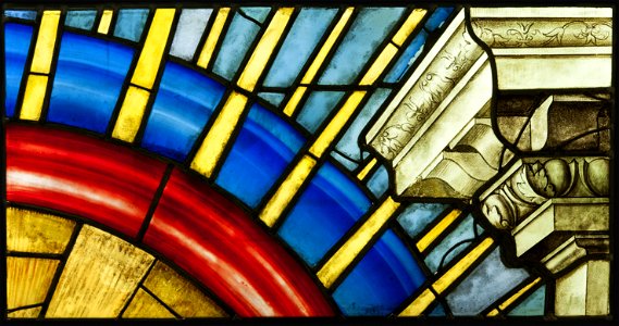 Saint-Chapelle de Vincennes - Baie 6 - Rayons lumineux (bgw17 0699)