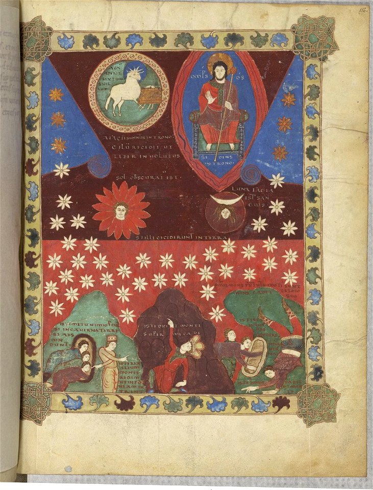 Saint-Sever Beatus f. 116r - Sixth seal
