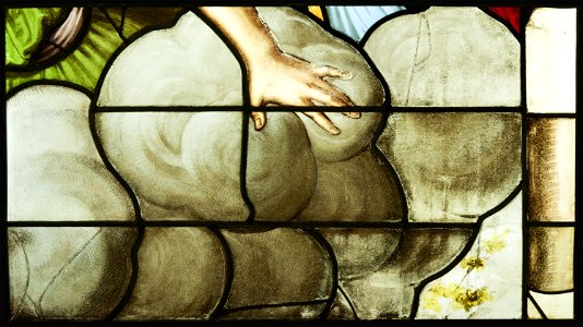 Saint-Chapelle de Vincennes - Baie 6 - Main d'un ange (bgw17 0712)