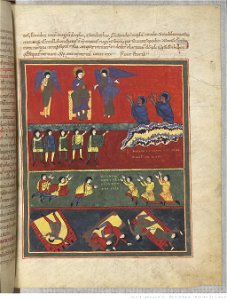 Saint-Sever Beatus f. 156r - Story of Two witnesses