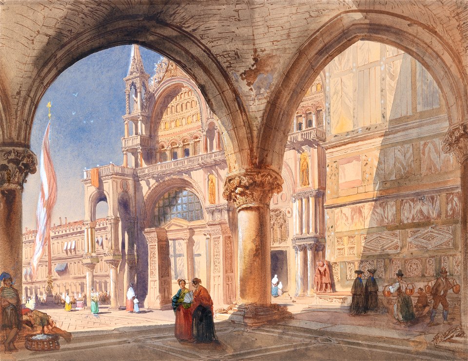 Saint Mark's Venice, from the Doge's Palace Colonnade P6357