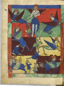 Saint-Sever Beatus f. 145v - Locusts