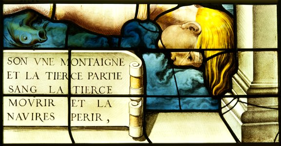 Saint-Chapelle de Vincennes - Baie 2 - Scène de naufrage (bgw17 0490)