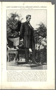 Saint-Gaudens' statue of Abraham Lincoln at Chicago born 1809 ; died 1865 (5449787)