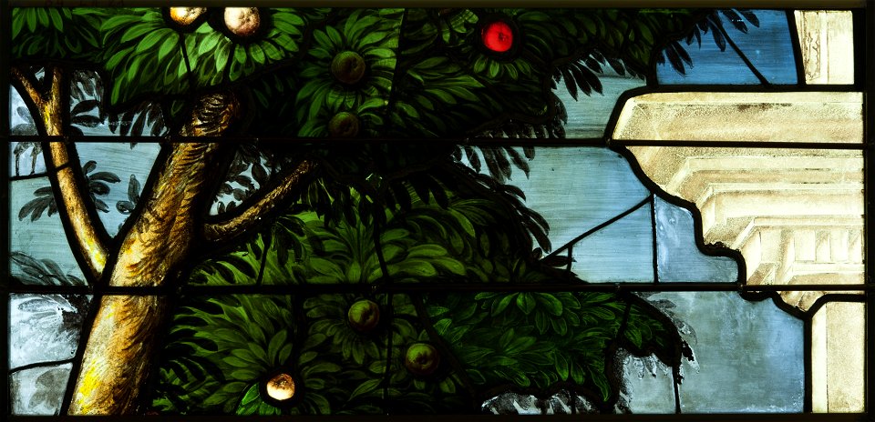 Saint-Chapelle de Vincennes - Baie 4 - Arbre (bgw17 0524)