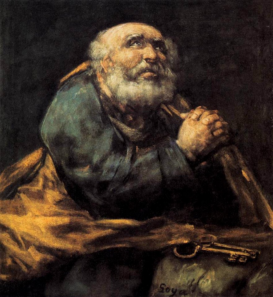 Saint Peter Repentant by Goya