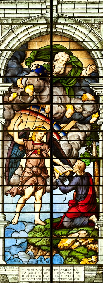 Saint-Chapelle de Vincennes - Baie 3 - L'apparition de l'ange à saint Jean (bgw17 0810)