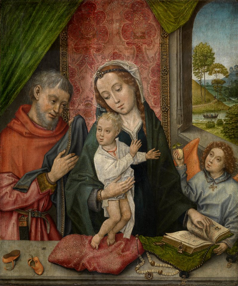 Sainte Famille avec un ange Maitre de 1499