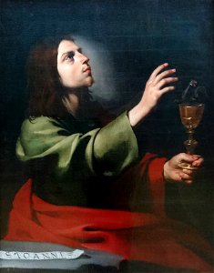 Saint-Jean l'évangéliste – José de Ribera – Musée du Louvre, RF 2012-8 – Q20964038. Free illustration for personal and commercial use.
