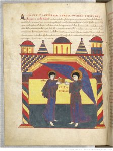 Saint-Sever Beatus f. 065v - To the Church in Pergamum