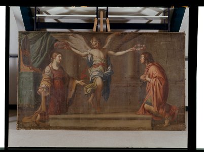 Sainte Cécile et Saint Valérian - anonyme - musée d'art et d'histoire de Saint-Brieuc