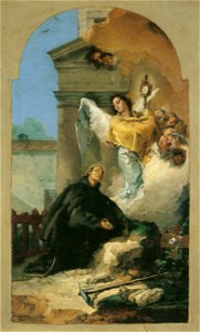 Saint Pascual Baylon-oil sketch