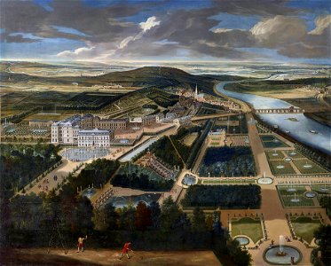 Saint-Cloud, general view, painting by Allegrain – Château de Versailles (adjusted)