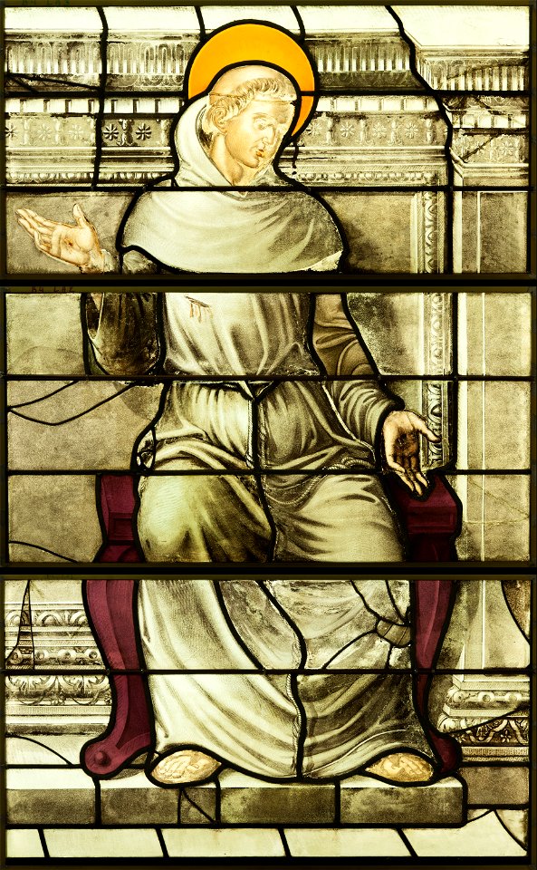 Saint-Chapelle de Vincennes - Baie 4 - Saint Franois d'Assise (bgw17 0512)