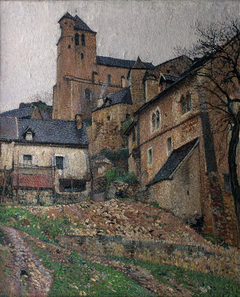 Saint-Cirq Lapopie la place du Carol Henri Martin musée de Cahors Henri-Martin Ni.90