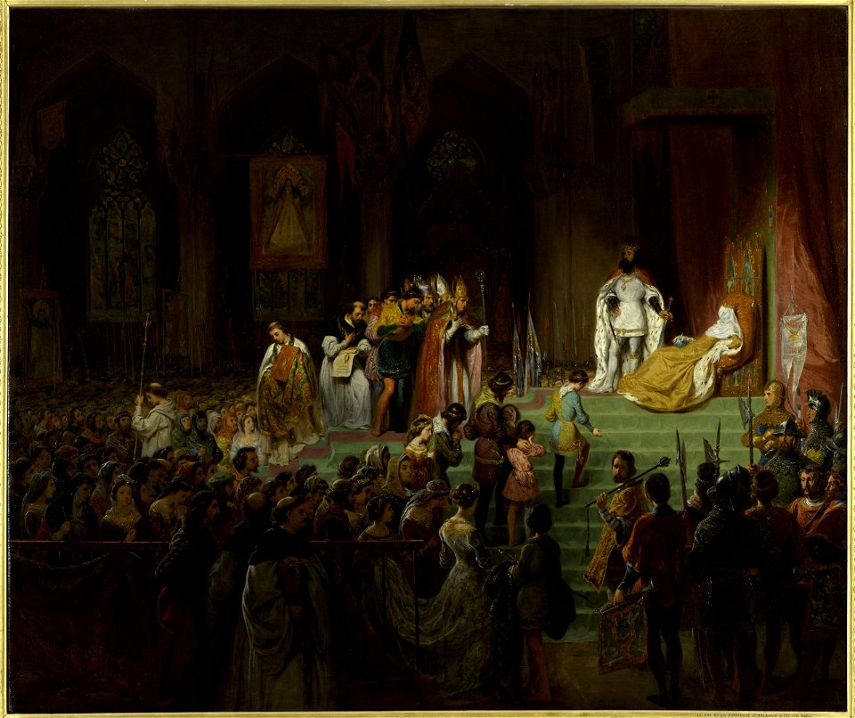 Saint-Evre, Gillot - « Hommages publics rendus dans l’église Sainte Claire de Coïmbra, aux restes d’Ines de Castro, exhum - 3488 - Maison de Victor Hugo