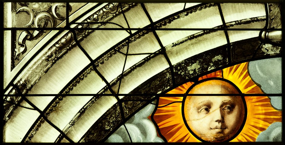 Saint-Chapelle de Vincennes - Baie 0 - Soleil (bgw17 0382)