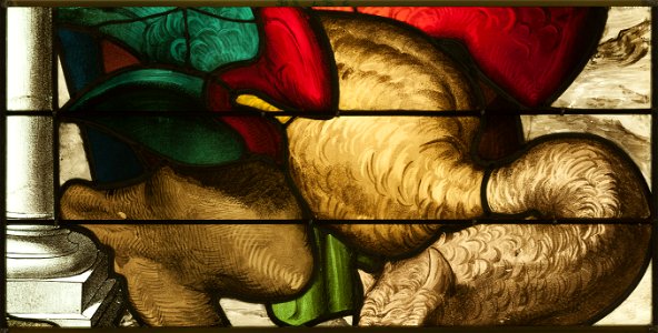 Saint-Chapelle de Vincennes - Baie 3 - La Bête (bgw17 0866)