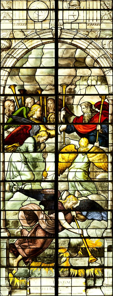 Saint-Chapelle de Vincennes - Baie 4 - Les sept trompettes données aux anges (bgw17 0501)