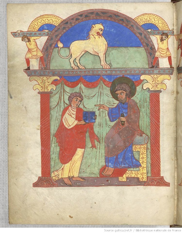 Saint-Sever Beatus f. 002v - Saint Mark
