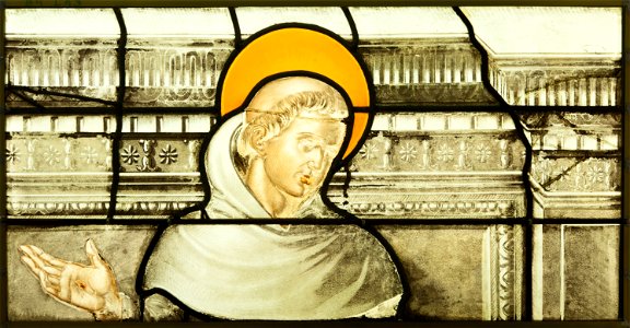 Saint-Chapelle de Vincennes - Baie 4 - Saint Franois d'Assise (détail) (bgw17 0560)