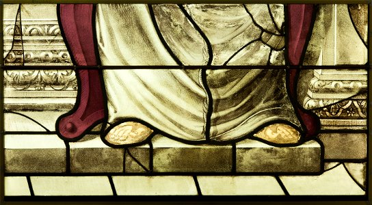 Saint-Chapelle de Vincennes - Baie 4 - Saint François d'Assise (détail) (bgw17 0564)