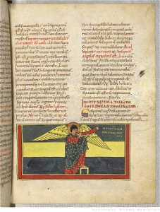 Saint-Sever Beatus f. 157r - Seventh trumpet
