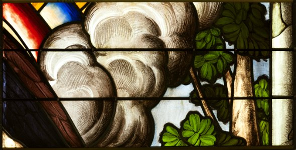 Saint-Chapelle de Vincennes - Baie 3 - Nuée et arbre (bgw17 0841)