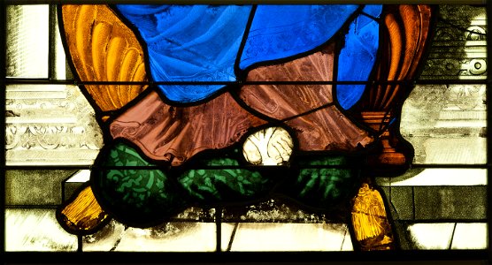 Saint-Chapelle de Vincennes - Baie 4 - Vierge l'Enfant (détail) (bgw17 0563)