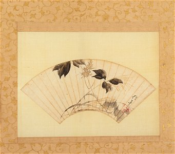 Sakai Hōitsu 酒井抱一 - Pampas Grass and Arrowroot - TL41932.5 - Harvard Art Museums