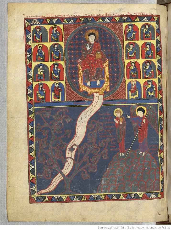 Saint-Sever Beatus f. 208v - River of Life