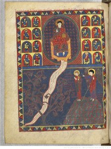 Saint-Sever Beatus f. 208v - River of Life