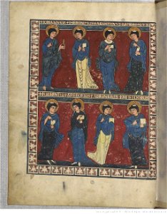 Saint-Sever Beatus f. 013v, Saint Jean et commentateurs