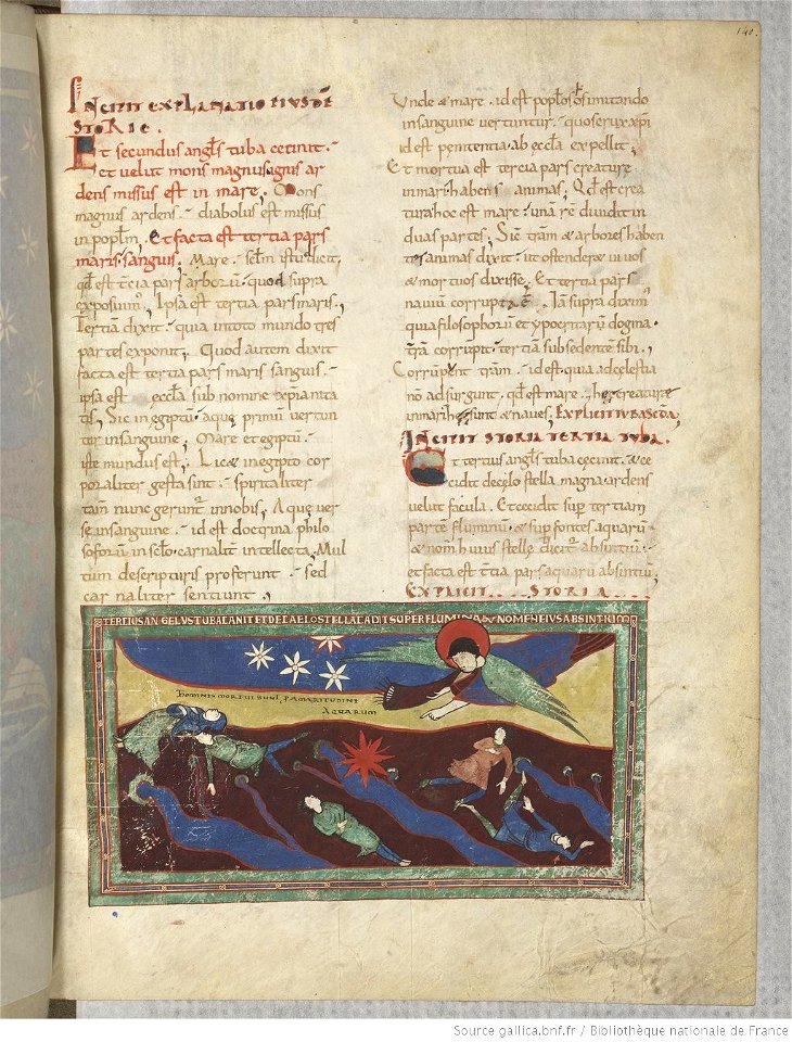 Saint-Sever Beatus f. 140r - Third trumpet