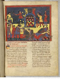 Saint-Sever Beatus f. 155r - Story of Two witnesses
