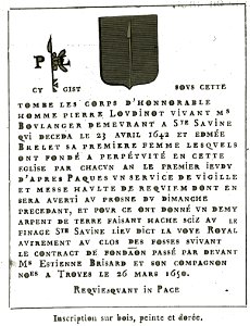 Sainte savine dédicace Loudinot Brelet C00730
