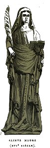 Sainte maure en statue stat monum Aube 00576