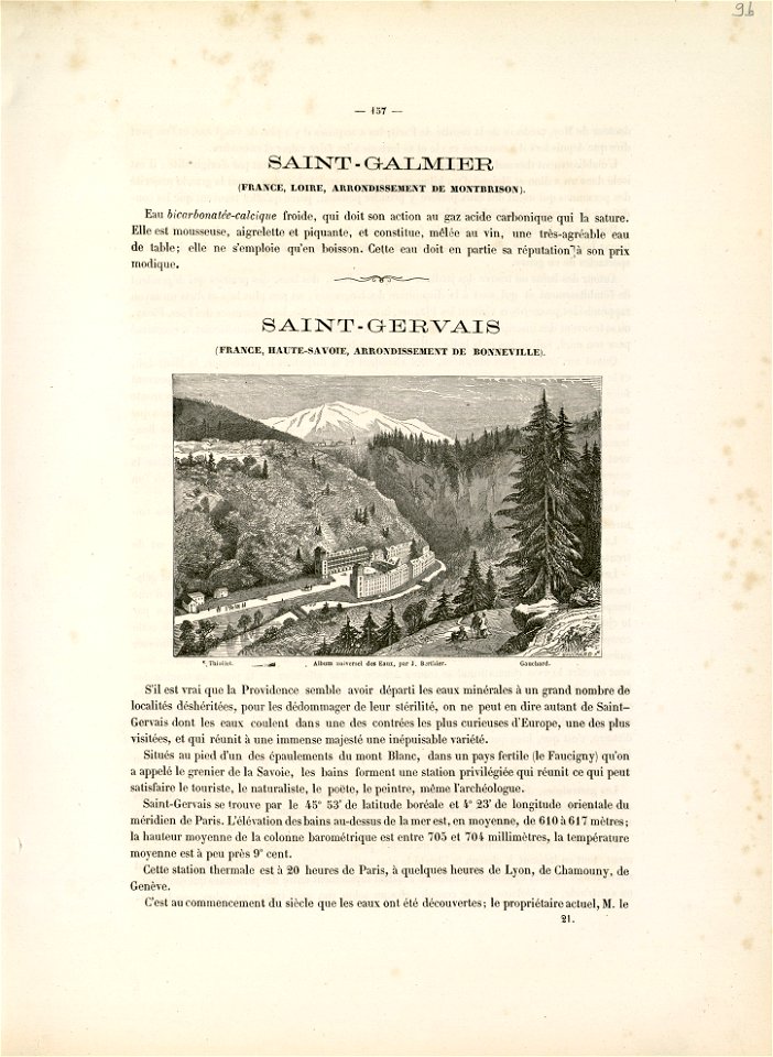 Saint-Gervais - Fonds Ancely - B315556101 A BERTHIER 173