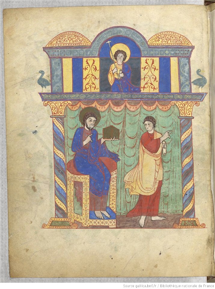 Saint-Sever Beatus f. 001v - Saint Matthew