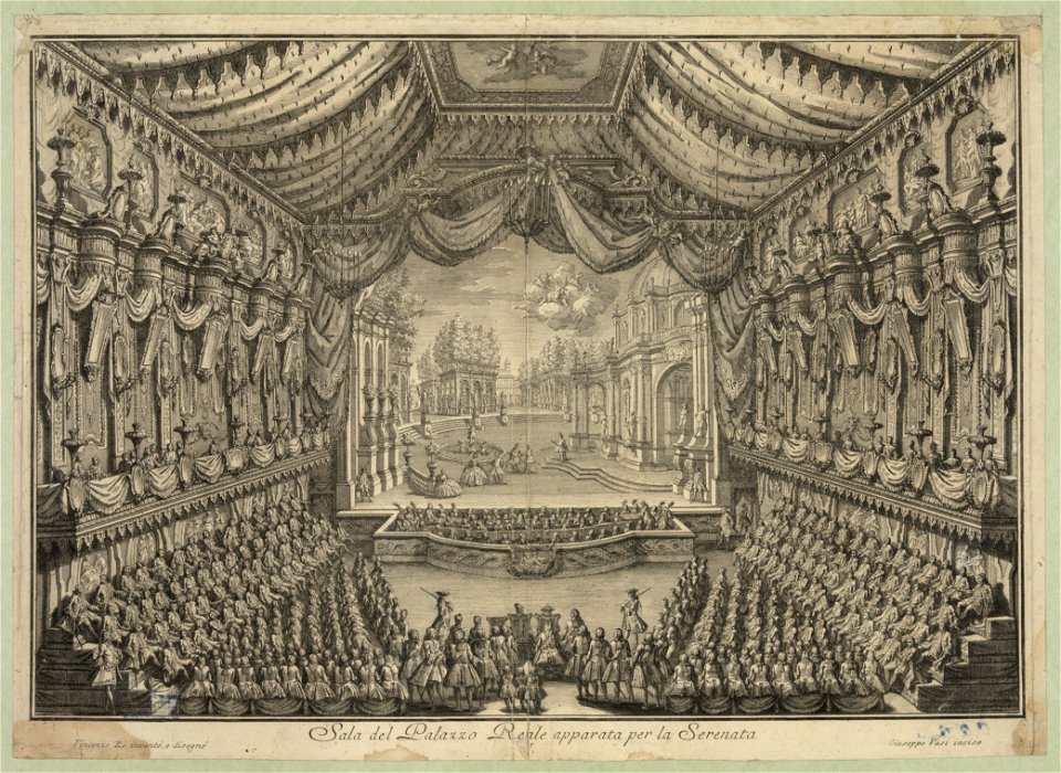 Sala del Palazzo Reale apparata per la Serenata LCCN2004669547
