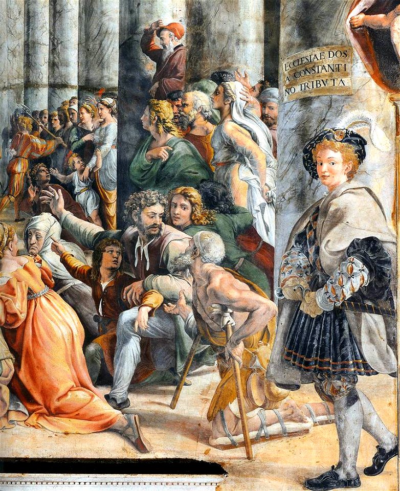 Sala di costantino, donazione di roma 02
